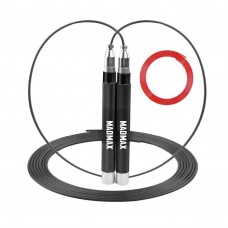 Скакалка скоростная на подшипниках аллюминиевая MadMax MFA-286 Speed jump rope Black