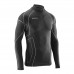 Термокофта з комірцем (лонгслів) X TECH Maglia Race 3 Munica Lunga  lupetto Nero L/XL Чорна