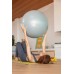 Мяч для фитнеса (фитбол) PowerPlay 4001 Ø65 cm Gymball Серый + насос