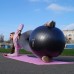 Мяч для фитнеса (фитбол) PowerPlay 4001 Ø65 cm Gymball Черный + насос