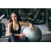 Мяч для фитнеса (фитбол) полумассажный PowerPlay 4003 Ø75 cm Gymball Темно-серый + насос