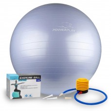 Мяч для фитнеса (фитбол) PowerPlay 4001 Ø75 cm Gymball Sky Blue + насос
