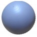 Мяч для фитнеса (фитбол) полумассажный PowerPlay 4003 Ø75 cm Gymball Sky Blue + насос