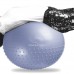 Мяч для фитнеса (фитбол) полумассажный PowerPlay 4003 Ø75 cm Gymball Sky Blue + насос