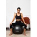 Мяч для фитнеса (фитбол) PowerPlay 4001 Ø65 cm Gymball Черный + насос