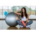 Мяч для фитнеса (фитбол) PowerPlay 4001 Ø65 cm Gymball Серый + насос