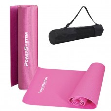 Коврик для йоги и фитнеса Power System PS-4014 PVC Fitness Yoga Mat Pink (173x61x0.6)
