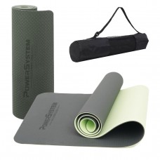 Коврик для йоги и фитнеса Power System PS-4060 TPEYoga Mat Premium Green (183х61х0.6)