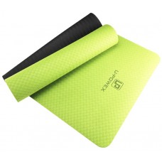 Коврик для йоги и фитнеса U-POWEX TPE Yoga mat Green/Black (183х61х0.6)
