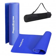 Коврик для йоги и фитнеса Power System PS-4014 PVC Fitness-Yoga Mat Blue (173x61x0.6)