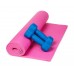 Коврик для йоги и фитнеса Power System PS-4014 PVC Fitness Yoga Mat Pink (173x61x0.6)