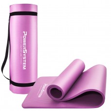 Коврик для йоги и фитнеса Power System PS-4017 NBR Fitness Yoga Mat Plus Pink (180х61х1)