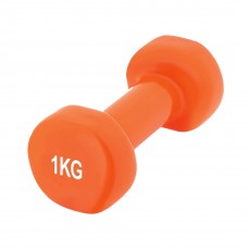 Гантель виниловый PowerPlay 4125 Achilles 1 кг. Оранжевая (1шт.)