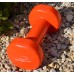 Гантели виниловые PowerPlay 2*1 кг. PP_4103 Оранжевые (2шт. - пара)