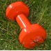 Гантели виниловые PowerPlay 4125 Achilles 2*4 кг. Оранжевые (пара - 2шт.)