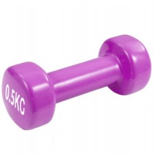 Гантель виниловый PowerPlay 4125 Achilles 0.5 кг. Розовая (1шт.)