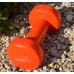 Гантели виниловые PowerPlay 4125 Achilles 2*4 кг. Оранжевые (пара - 2шт.)