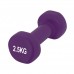 Гантели виниловые PowerPlay 4125 Achilles 2*2.5 кг. Фиолетовые (пара – 2шт.)