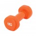 Гантели виниловые PowerPlay 4125 Achilles 2*1 кг. Оранжевые (пара - 2шт.)