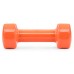 Гантели виниловые PowerPlay 4125 Achilles 2*4 кг. Оранжевые (пара - 2шт.)
