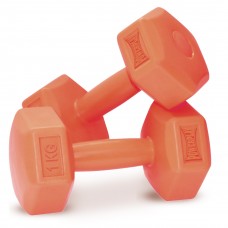 Гантели композитные PowerPlay 4124 Hercules 2*1 кг. Оранжевые (пара - 2шт.)