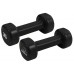 Гантели виниловые PowerPlay 2*2 кг. PP_4121 Черные (2шт. - пара)
