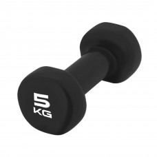 Гантель виниловый PowerPlay 4125 Achilles 5 кг. Черная (1шт.)