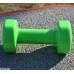 Гантель виниловый PowerPlay 4125 Achilles 3 кг. Зеленая (1шт.)