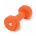 Гантель виниловый PowerPlay 4125 Achilles 1 кг. Оранжевая (1шт.)