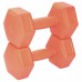 Гантели композитные PowerPlay 4124 Hercules 2*1 кг. Оранжевые (пара - 2шт.)