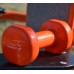 Гантели виниловые PowerPlay 4125 Achilles 2*1 кг. Оранжевые (пара - 2шт.)