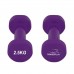 Гантели виниловые PowerPlay 4125 Achilles 2*2.5 кг. Фиолетовые (пара – 2шт.)