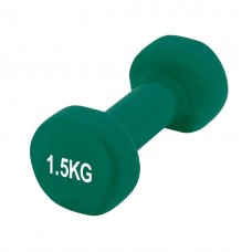 Гантель виниловый PowerPlay 4125 Achilles 1.5 кг. Зеленая (1шт.)