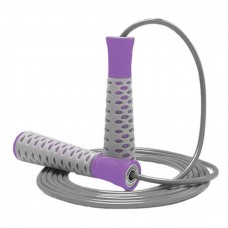 Скакалка PowerPlay 4206 Jump Rope PRO+ Серо-фиолетовая (2,75m.)