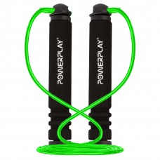 Скакалка PowerPlay 4205 Classic Plus Jump Rope Зеленая (2,7m.)