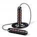 Скакалка скоростная PowerPlay 4210 Power Weighted Jump Rope Черная (2,7m.)