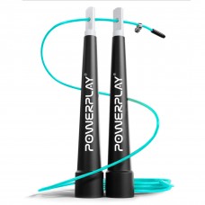 Скакалка скоростная PowerPlay 4202 Ultra Speed ​​Rope Бирюзовая (2,9m.)