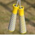 Скакалка PowerPlay 4206 Jump Rope PRO+ Серо-желтая (2,75m.)