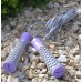 Скакалка PowerPlay 4206 Jump Rope PRO+ Серо-фиолетовая (2,75m.)