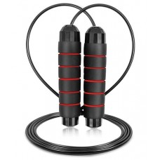 Скакалка скоростная PowerPlay 4210 Power Weighted Jump Rope Черная (2,7m.)