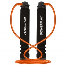Скакалка PowerPlay 4205 Classic Plus Jump Rope Оранжевая (2,7m.)