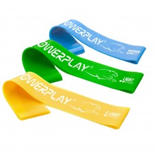 Резинки для фитнеса (лента-эспандер) PowerPlay 4113 Mini Power Band Set набор из 3 шт. (сопротивление 1-10 кг)