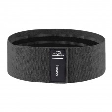 Тканевая резинка для фитнеса и спорта PowerPlay 4111 Hip Band L Light Черная (d_84cm)