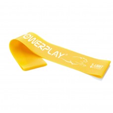 Резинка для фитнеса (лента-эспандер) PowerPlay 4113 Mini Power Band 0.4мм. Желтая (сопротивление 1-3 кг)