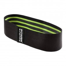 Тканевая резинка для фитнеса и спорта Power System PS-4092 Booty Band LVL 2 Black/Green (d_80 см. нагрузка 12-16кг.)