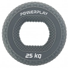 Эспандер кистевой силиконовый PowerPlay PP-4333 Hand Grip Large 25 кг. Серый