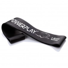 Резинка для фитнеса (лента-эспандер) PowerPlay 4113 Mini Power Band 1,2мм. Черная (сопротивление 15-20 кг)
