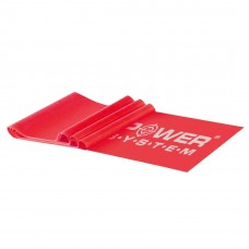 Лента-эспандер для спорта и реабилитации Power System PS-4122 Flat Stretch Band Level 2 Red (9-11кг.)