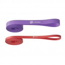 Резиновые петли для тренировок U-POWEX UP_1072 Power Band набор 2шт. Red/Purple (4,5-39kg)