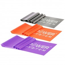 Лента-эспандер для спорта и реабилитации Power System PS-4007 Resistance Band Set 3шт.